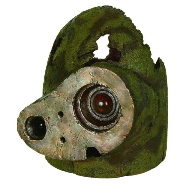 Castle in the Sky Robot Soldier Planter Cover – Moss Garden with Fox Squirrel Pick