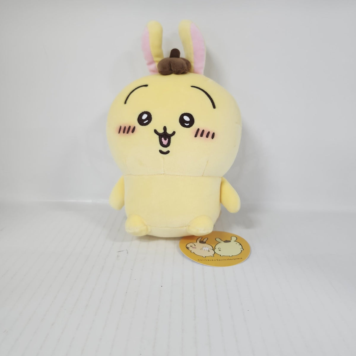 Chiikawa x Sanrio Usagi Pompompurin Plush – Pudding Bunny Mashup