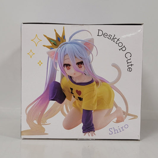 No Game No Life Desktop Cute Shiro Figure – Cat-Ear T-Shirt Ver.