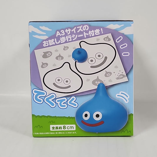 Limited - Dragon Quest Slime Teku Teku Interactive Figure & Base - Blue