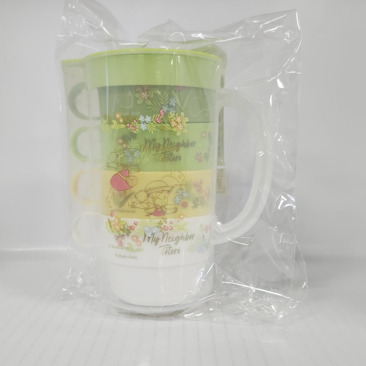 My Neighbor Totoro Stacking Cup Set with Case – Mei in the Wildflower Meadow