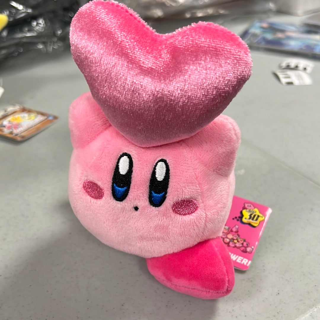 Kirby with heart plush 2025