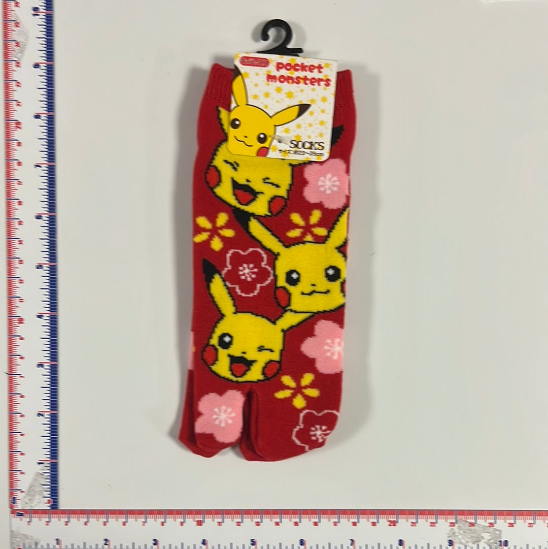 Pokemon Festival Split Toe Socks White