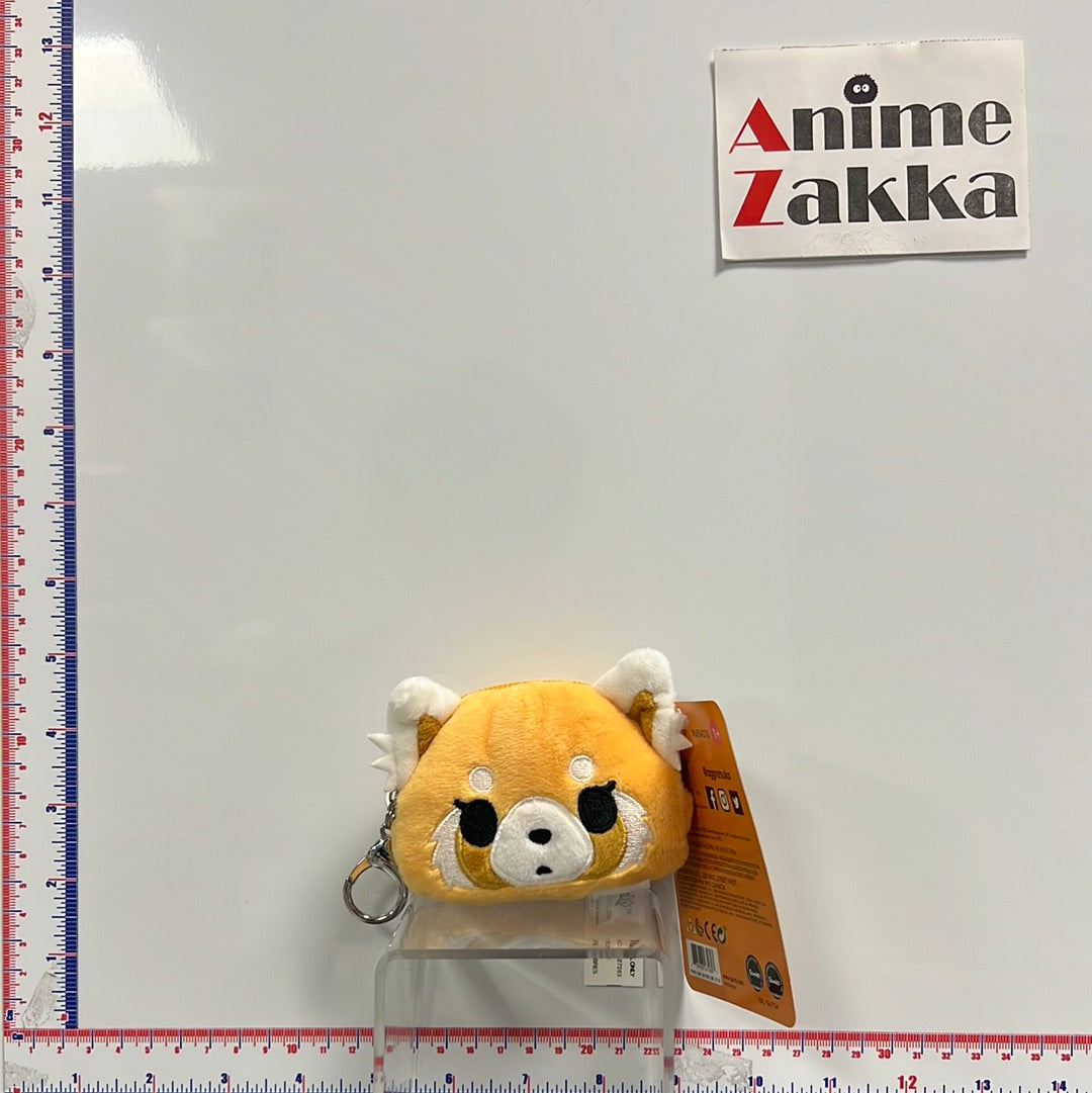 Sanrio Aggretsuko Reversible Plush Keychain Pouch