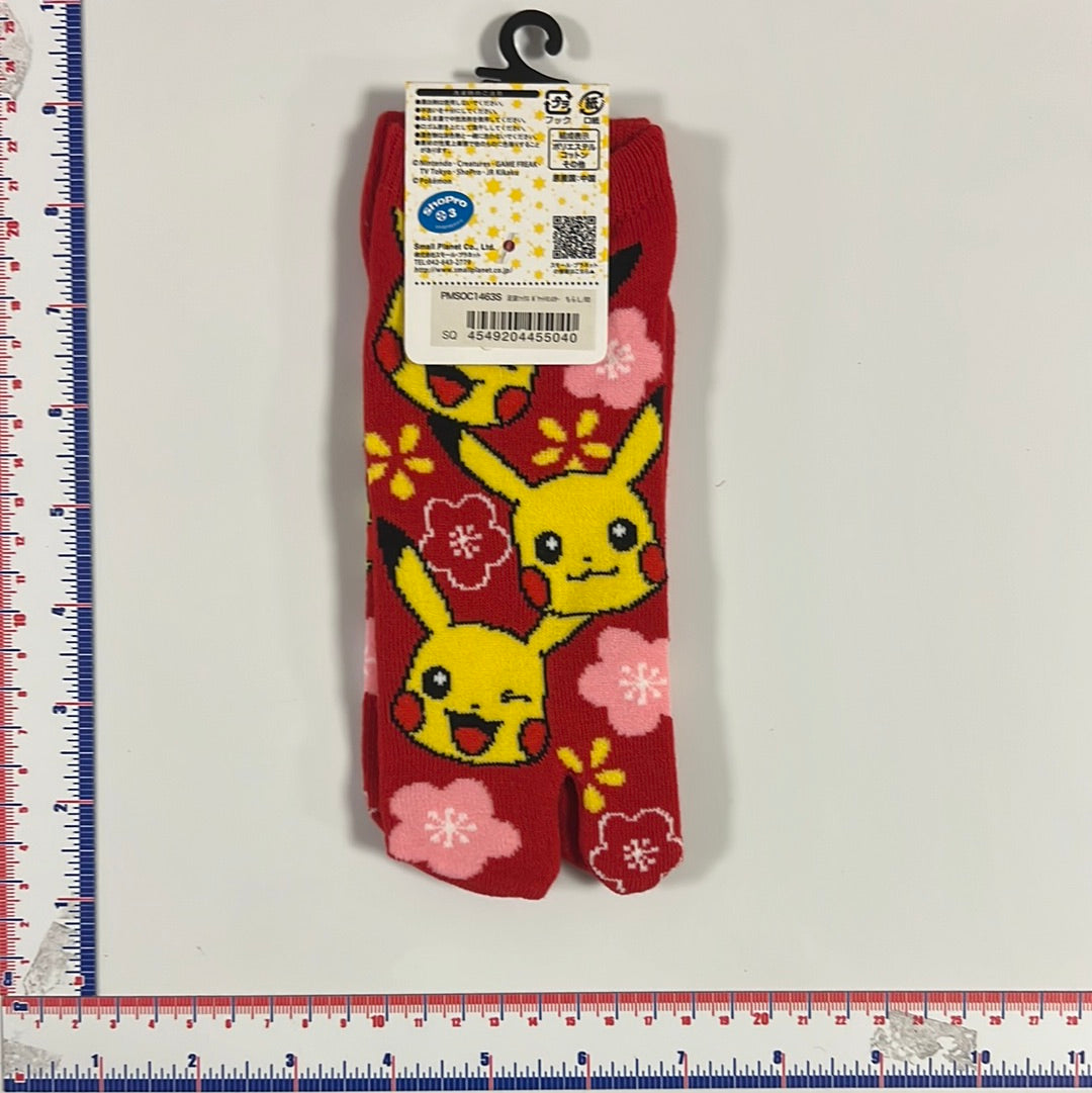 Pokemon Festival Split Toe Socks White