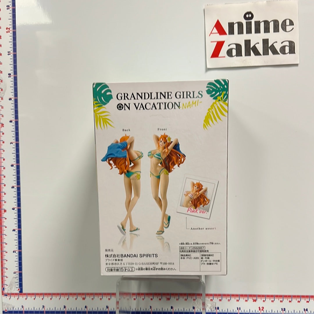 One Piece Nami Girls On Vacation Green Collection Figure