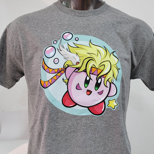 Kirby / JoJo’s Bizarre Adventure Crossover Style Tee