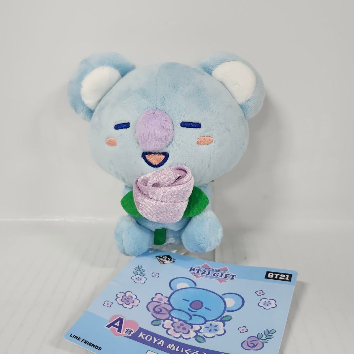 BT21 KOYA Plush with Rose