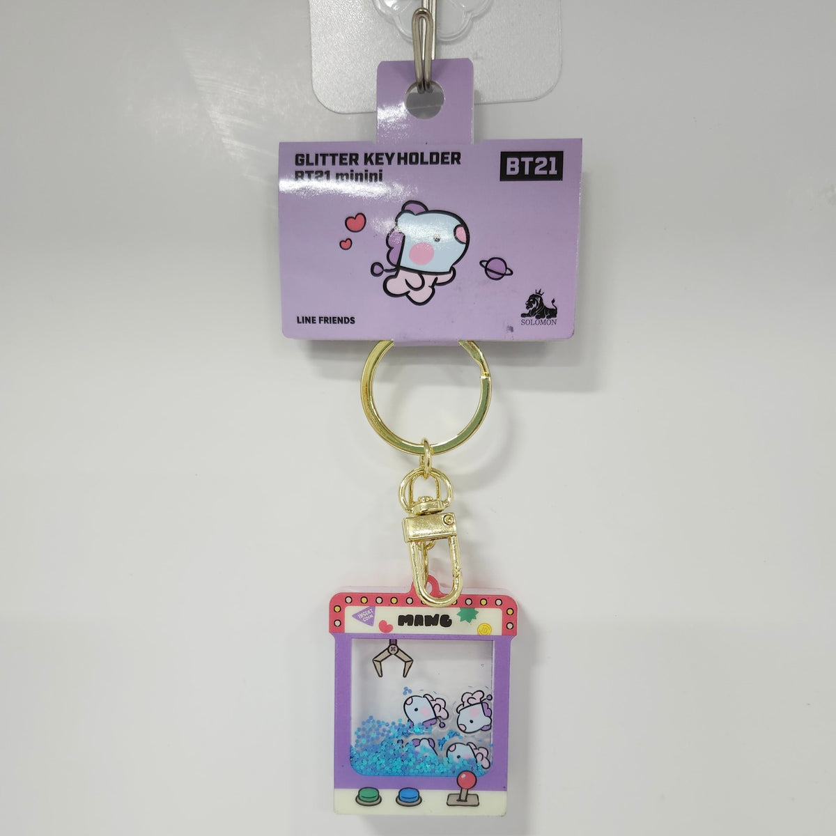 BT21 Mang Glitter Keychain
