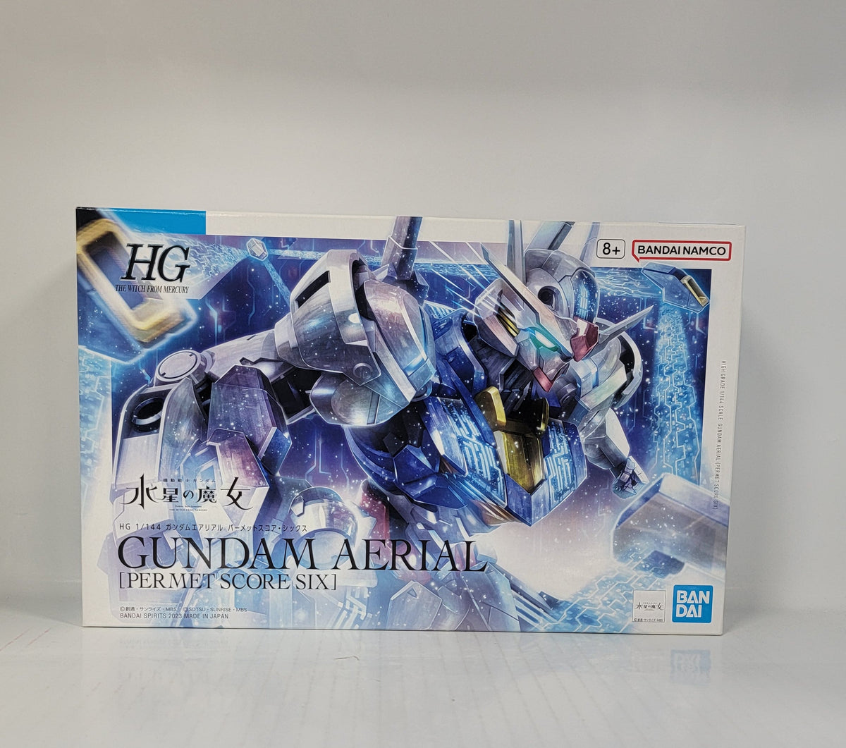 HG 1/144 Gundam Aerial [Permet Score Six] model kit front box