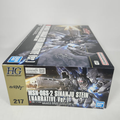 Sinanju Stein Narrative Ver. HG 1/144 Model Kit – Neo Zeon's Prototype Ace