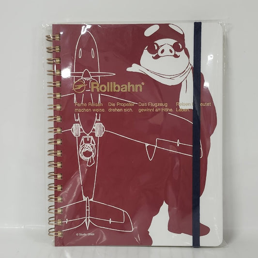 Porco Rosso Crimson Pig Spiral Notebook with Pockets – Savoia Flight Log