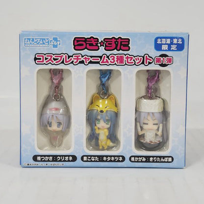 Unknown Characters Lucky Star Nendoroid Plus Cosplay Charm 3-Piece Set Vol. 1