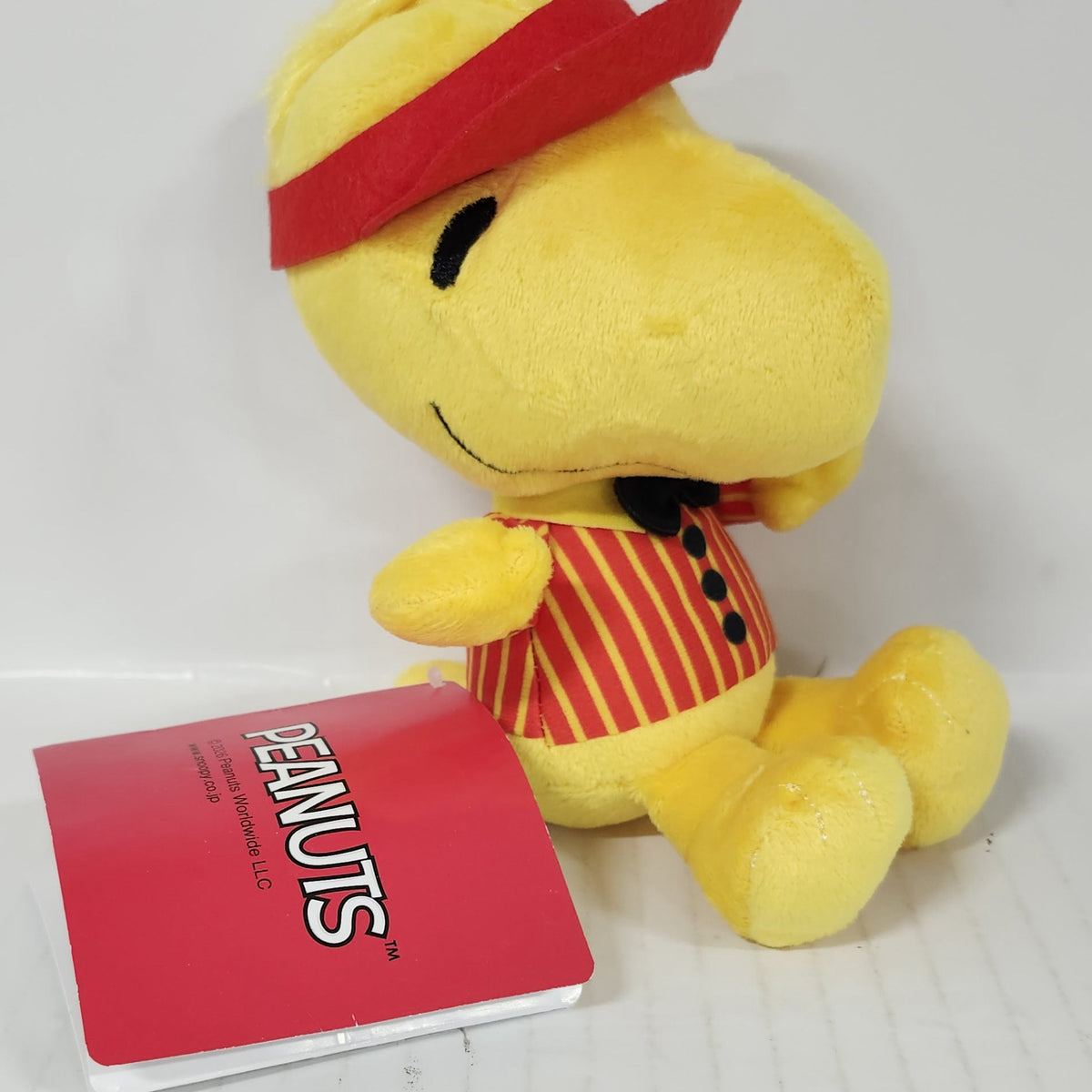 Snoopy Peanuts Red Visor Striped Shirt Plush Toy