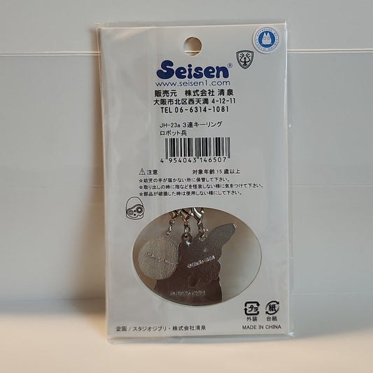 Castle in the Sky – Laputa Robot Soldier 3-Charm Metal Keychain