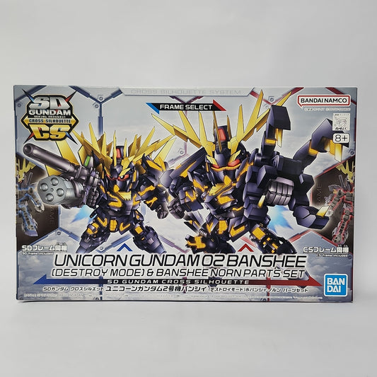Mobile Suit Gundam Unicorn – Unicorn Gundam 02 Banshee (Destroy Mode) & Banshee Norn Parts Set SD Cross Silhouette