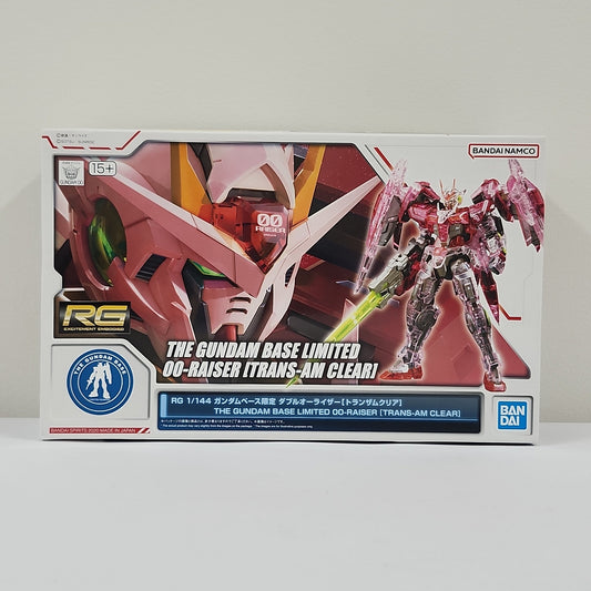 Gundam 00 – 00 Raiser Trans-Am Clear RG 1/144 Gundam Base Limited Model Kit