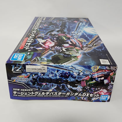 SDW Heroes Sergeant Verde Buster Gundam DX Set Model Kit – Deluxe SD Gunpla Bundle by Bandai
