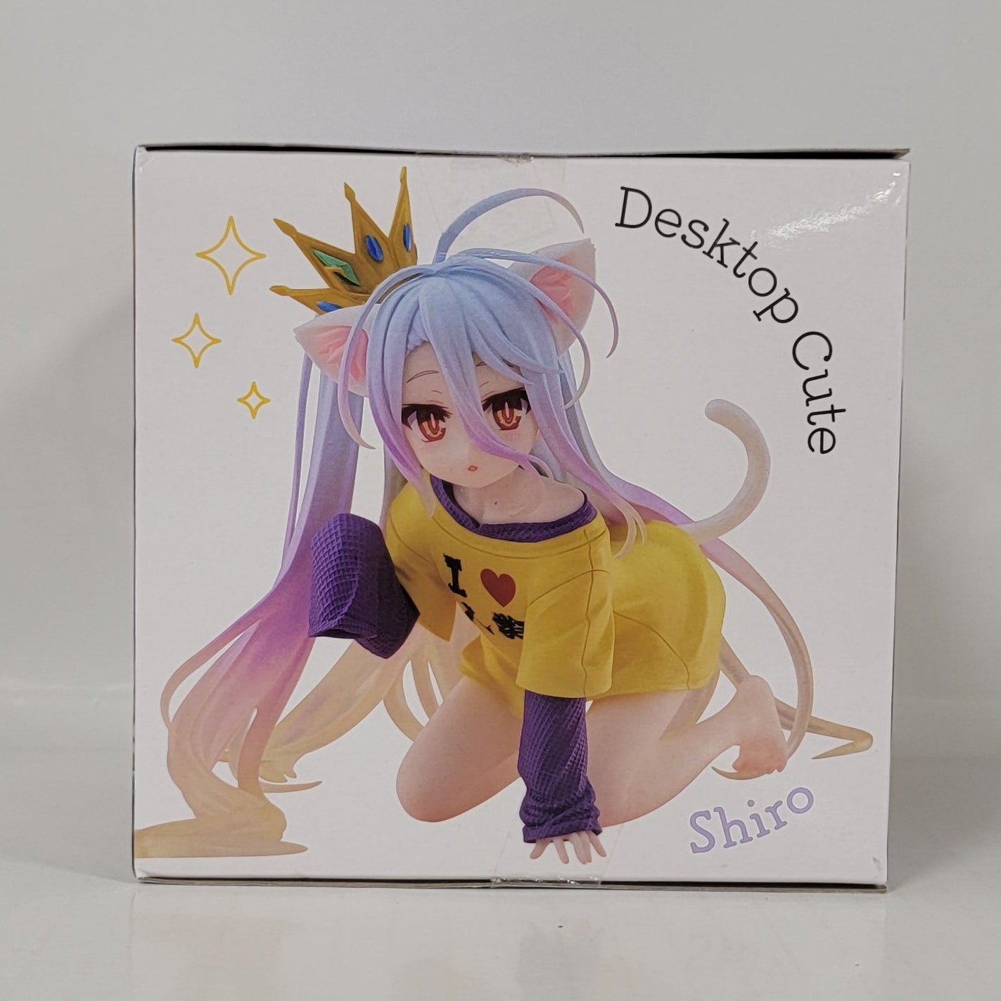 No Game No Life Desktop Cute Shiro Figure – Cat-Ear T-Shirt Ver.