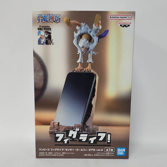 One Piece – Monkey D. Luffy Gear 5 FigLife! Vol. 2 Smartphone Stand Figure