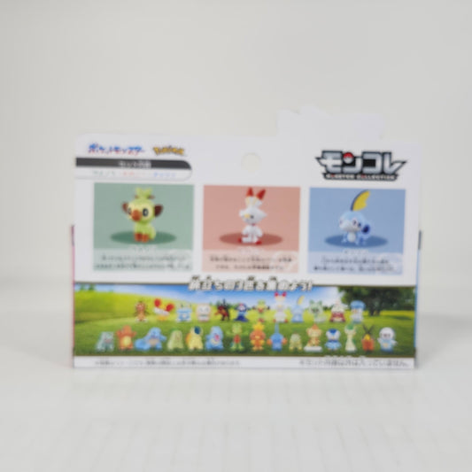Pokémon – Grookey, Scorbunny & Sobble 30th Anniversary Moncolle Galar First Partner Figure Set