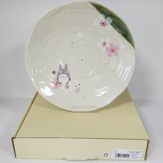 My Neighbor Totoro Sakura Deep Plate – Mino Ware Cherry Blossom 8.3 in