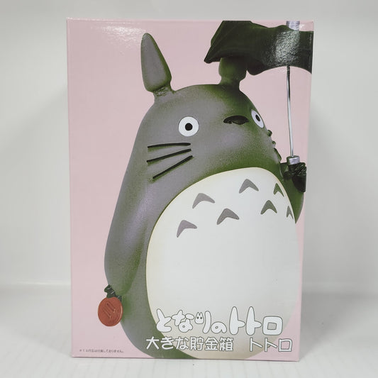 My Neighbor Totoro Large Coin Bank – Totoro with Umbrella Bus Stop Money Box
