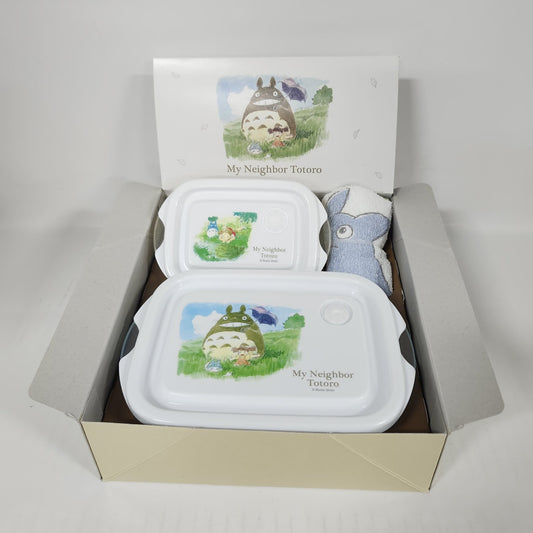 My Neighbor Totoro Watercolor Gift Set – 2 Food Containers and Chu Totoro Hand Towel