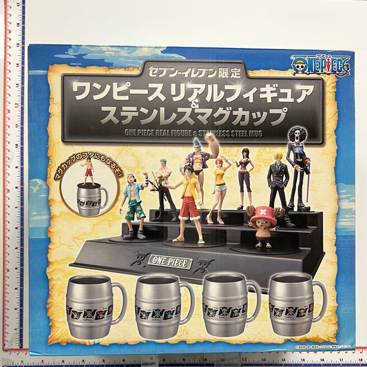 One piece Real Figure & Stainless Steel Mug Cup