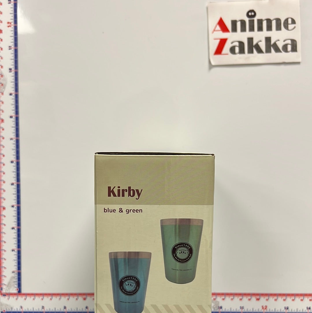 Kirby Blue & Green Stainless Steel Mugs 2 Pack