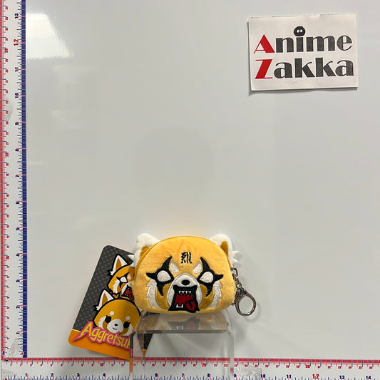 Sanrio Aggretsuko Reversible Plush Keychain Pouch