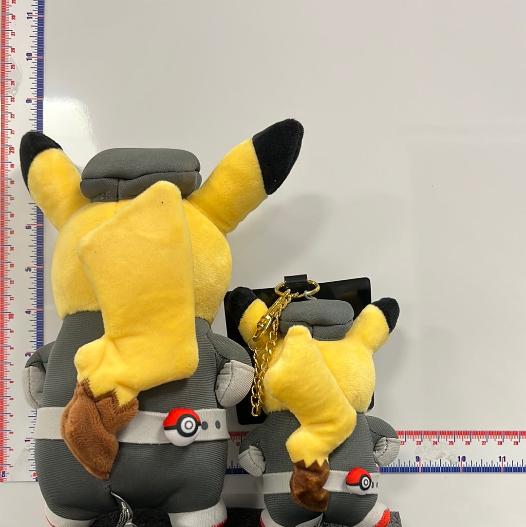 Pokemon Center Original SECRET TEAMS Team Rocket Pikachu Plush doll Bundle