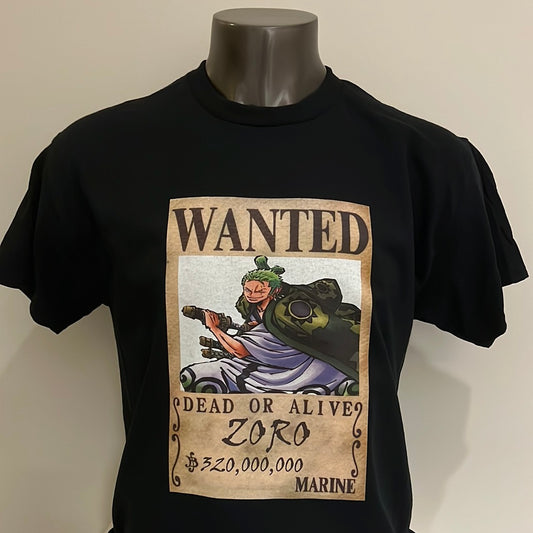 One Piece Zoro Wanted T-Shirt