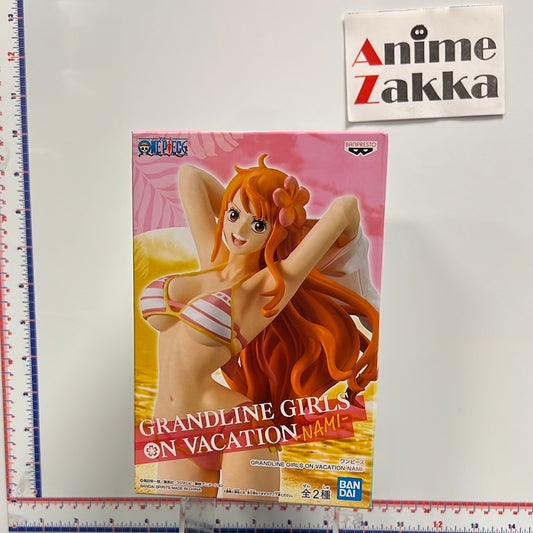 One Piece Nami Girls On Vacation  Red Collection Figure